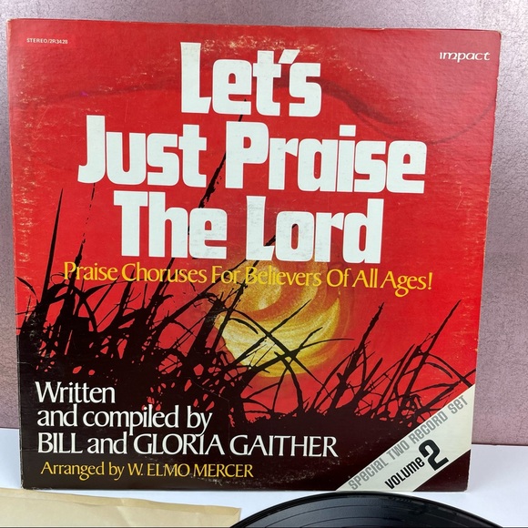 Bill And Gloria Gaither Let's Just Praise The Lord Vinyl Music Record - Picture 4 of 7